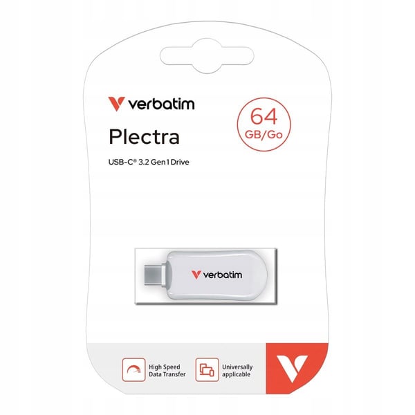 Verbatim Plectra 64GB USB-C 3.0 USB-drev Hvid