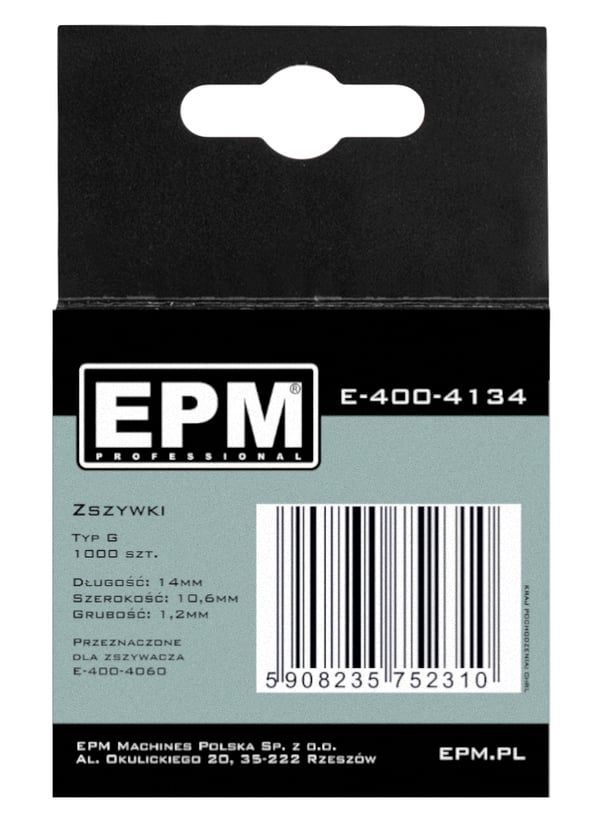 Häftapparater Typ G 1000 st 10,6 mm * 1,2 mm 14 mm - E-400-4134