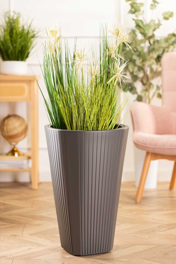 Mora hög blomkruka antracit 39x81 cm