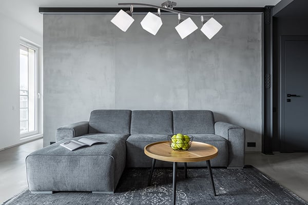 Loftlampe 4x60W LED justerbare skærme