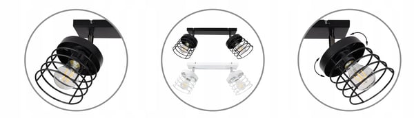 Lofthængende lampe med tråd og LED-loftlampe