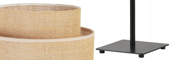 NATBORDLAMPE BOHO JUTA LAMPESKÆRM 20 CM