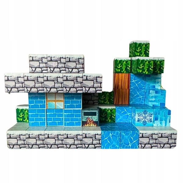 Minecraft pædagogisk magnetisk bloksæt 110 dele plus figur