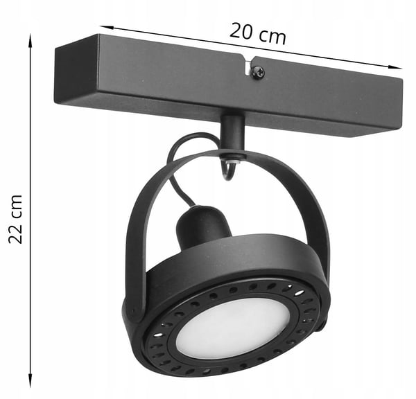 UDVÆGSMONTERET ARMATUR REFLEKTORLAMPE GU10 SPOT LED