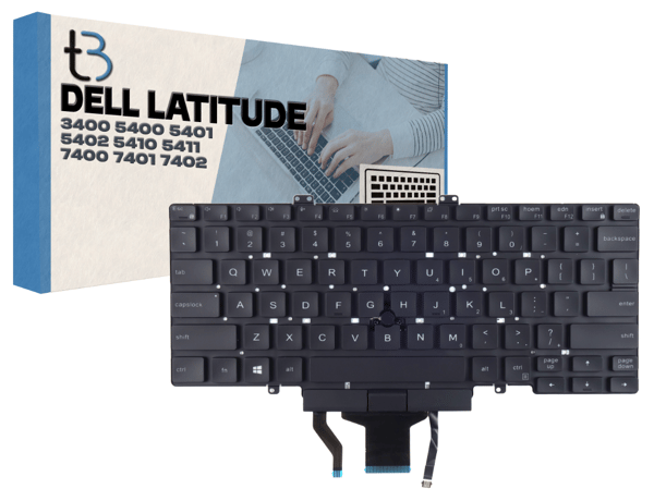 Dell Latitude 3400 5400 5410 7400 LED RN86F 0RN86F Trackpoint-näppäimistö