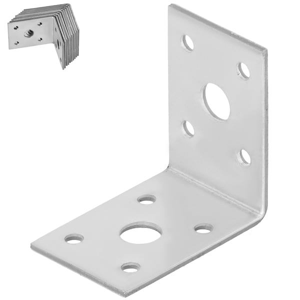Kotarbau® Kirvesmiehen kulmaliitin ruostumatonta terästä sinkittyä 50 x 50 x 35 mm 12 kpl:n sarja