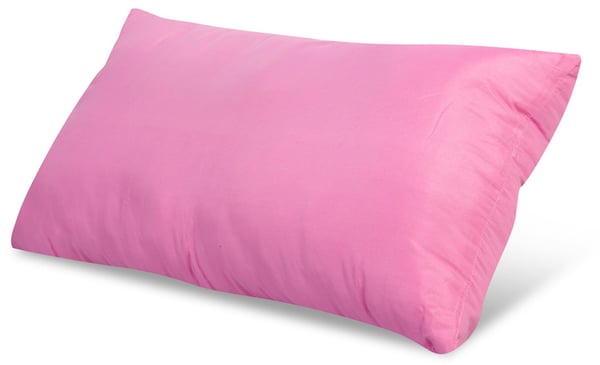 Pude 80x40 cm allergivenlig mikrofiber pink silikone