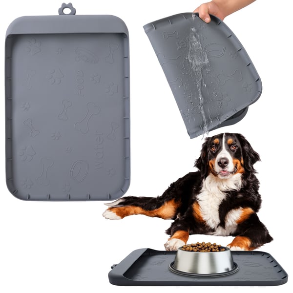 Silikonmatta 45x31 cm för hund- och kattskål