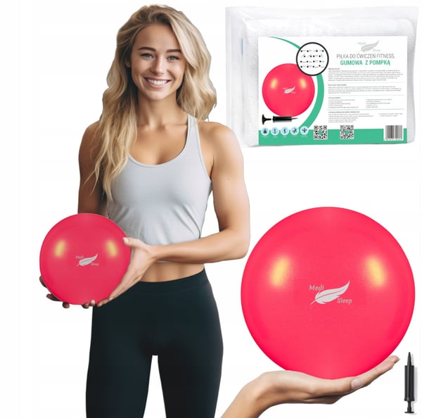 Medi Sleep Liten Pilates Träningsboll 20cm Röd