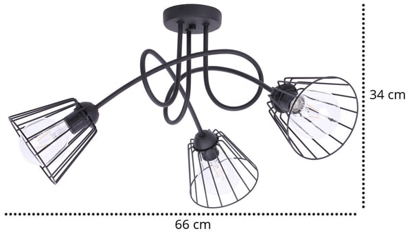 Tyylikäs RETRO-lankarulla varustettu riippuvalaisin Loft Edison