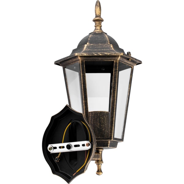 Puutarhaseinävalaisin E27 Ulkojulkisivulyhty Ylöspäin Patina BELLIS LUMILED