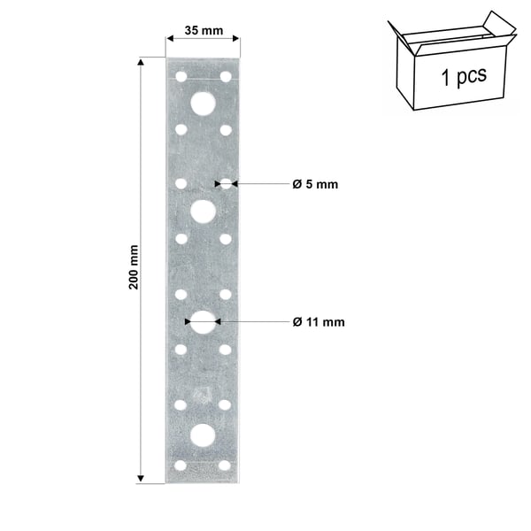 Fladt stik ŁP3 200x35x2,5 (1)