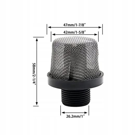 Rosfix 32 mesh sugefilter til Graco Gx-21, XR5, XR7, XR9, SR7, PROX7, PROX9 sprøjtepistoler