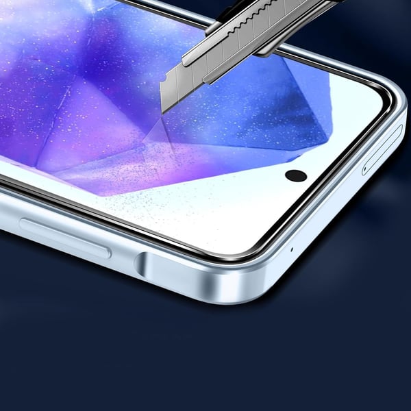 Klart förstärkt stötskyddande skal för Samsung A36 5G/A56 5G och 3x glas