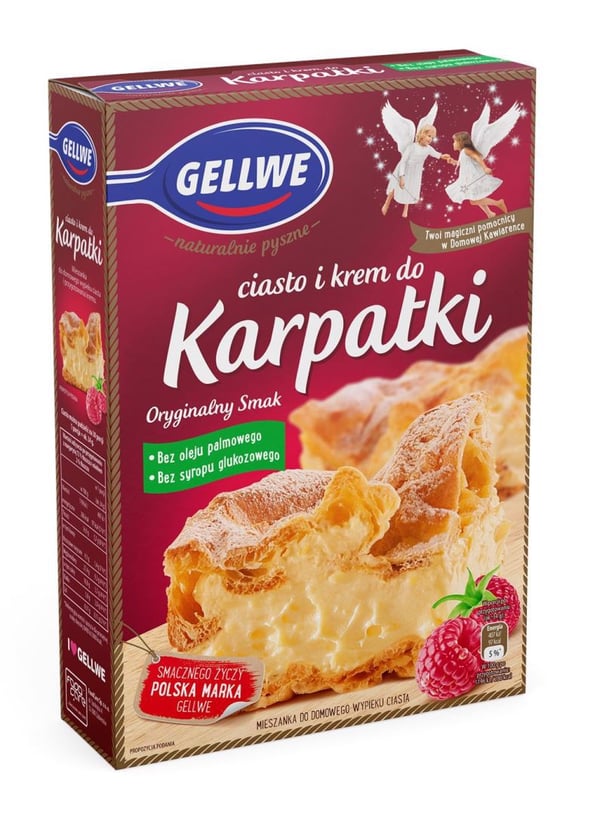 Gellwe Cake och kräm för Karpatka 340g