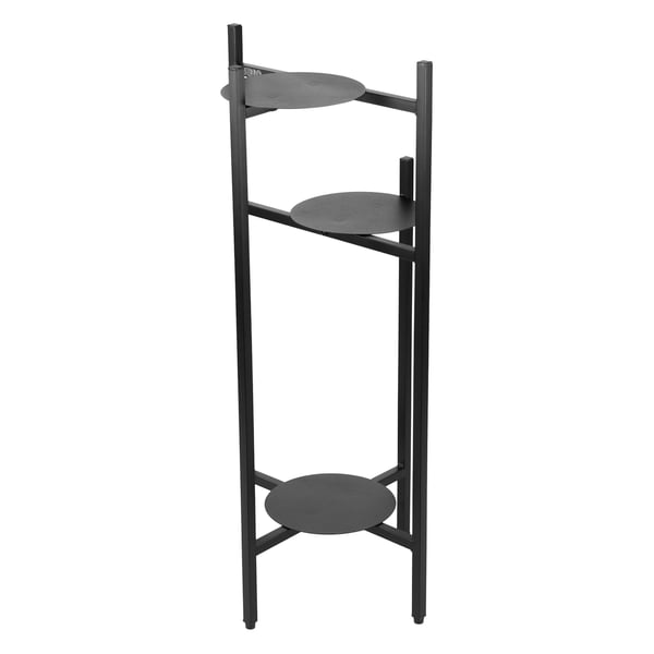 Metal blomsterstativ, stående blomsterstativ, planter, potter, 3 hylder, loft 81