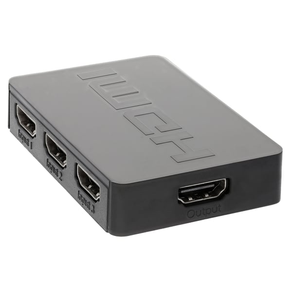 SWITCH 3x HDMI SWITCH SPLITTER + FJERNBETJENING