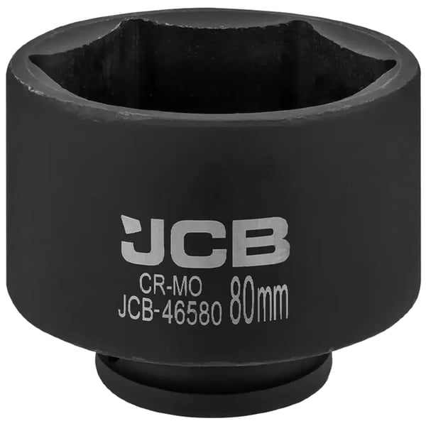 JCB Slagtopnøgle 3/4" 80 mm 6-punkts Cr-Mo topnøgle