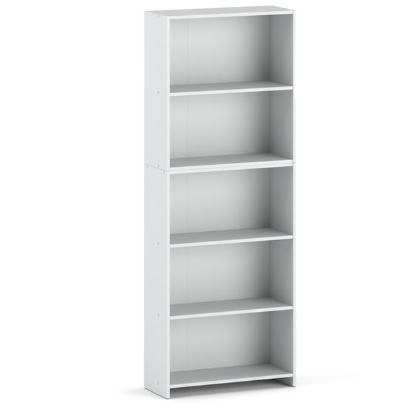 Hvid kontorreol 70 CM med 5 hylder Binders Legetøj Loft