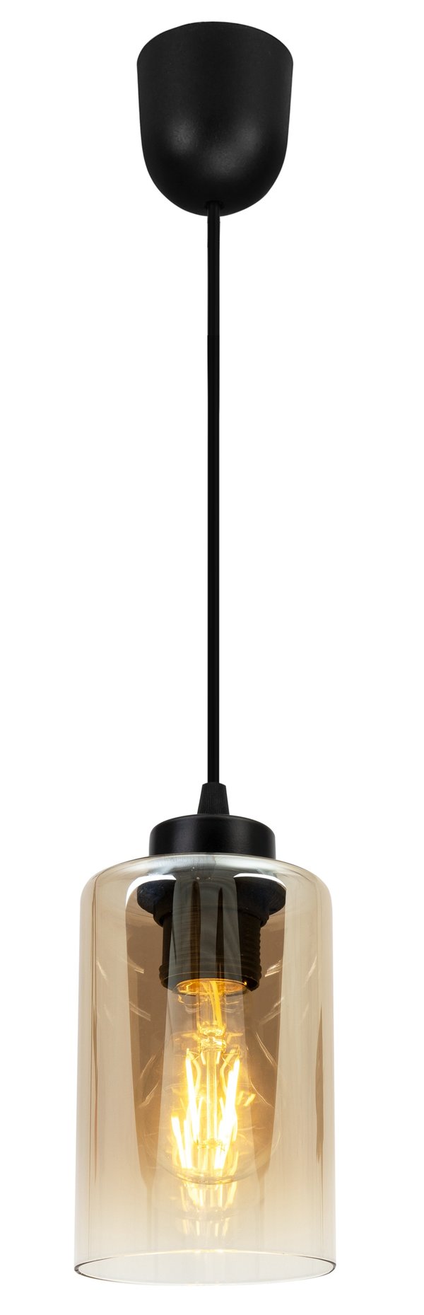 MODERNE ELEGANT HÆNGELAMPE MED GLASSKÆRM