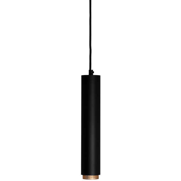 Hänglampa taklampa hängande 29cm reflektor GU10 LED ELIGIS svart LUMILED
