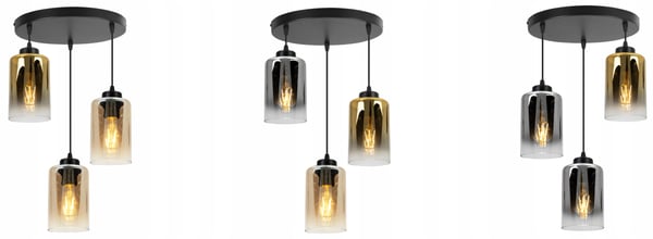 MODERNE ELEGANT HÆNGELAMPE MED GLASSKÆRM