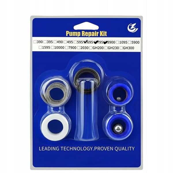 Graco Ultra Max II & Ultimate II pumpe reparationssæt (248212) 695/795, GMax, GMax II 3900 & LineLazer 3900, Ultra Max & Ultimate MX 795/1095