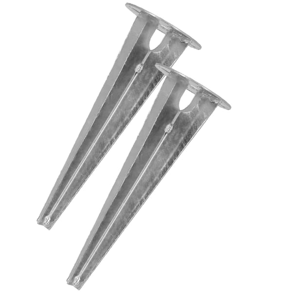 Kotarbau® Puutarhavalaisimen Jalusta, Maahan Rei'itetty, Pyöreä Ankkurikiinnike, 115 mm, 2 kpl:n Setti