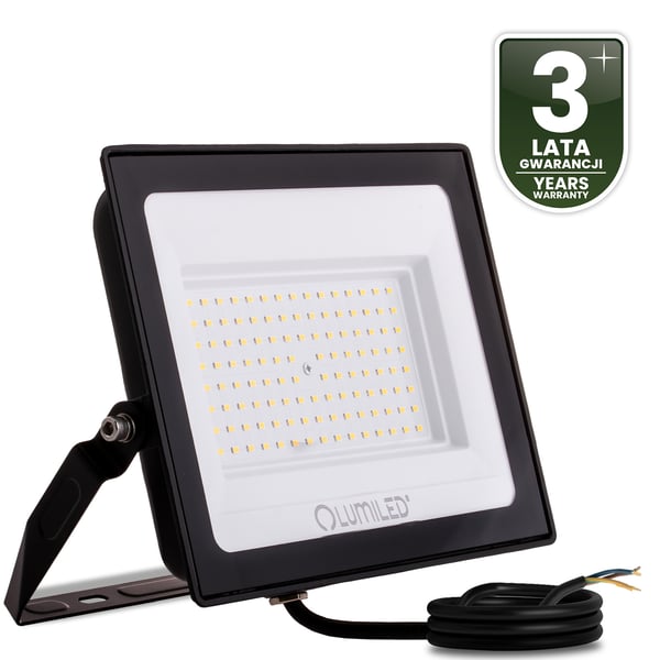 LED-valaisimet ZUNA2 100W 9000lm 6500K IP65 musta LUMILED
