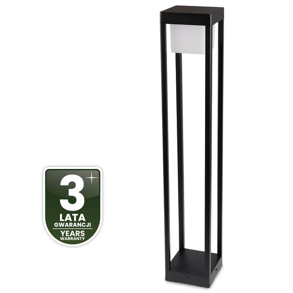 Trädgårdslampa stolpe utomhus stående LED 12W 3000K 80cm svart QUERCUS LUMILED