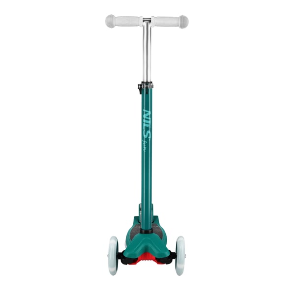 Børnetrottinet grøn NILS FUN HLB1310 LED