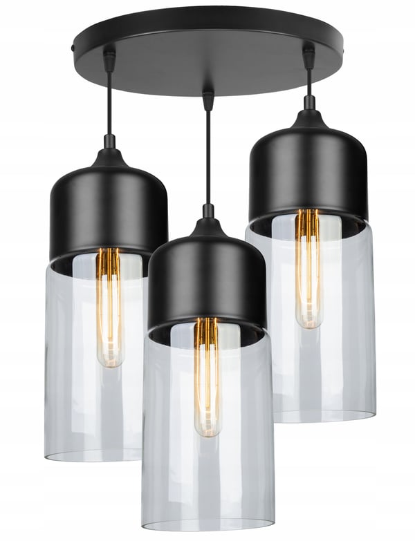 HÆNGENDE LOFTSLAMPE, GLASPLAFON, LED-LAMPE