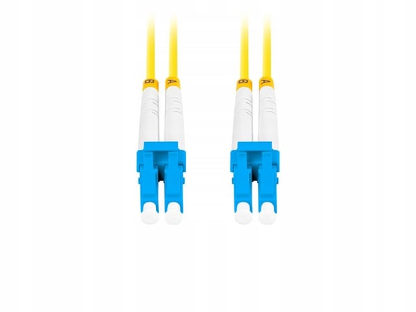 Lanberg SM LC/UPC-LC/UPC duplex fiberoptisk patchledning 3,0 mm lszh G657A1 3m gul