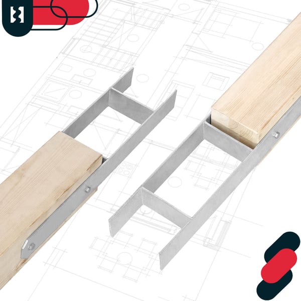 H-formet pilestolpe til indstøbning, konsol, galvaniseret stålankle, 150 mm