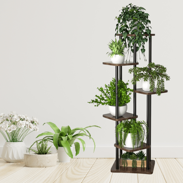 Kukkateline kukille, metallinen jalusta, seisova parvi, kasvit, hylly, 132 cm [KWIETNIK2]