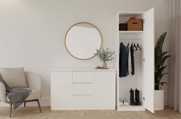 Malwa SD-50 hvid garderobe