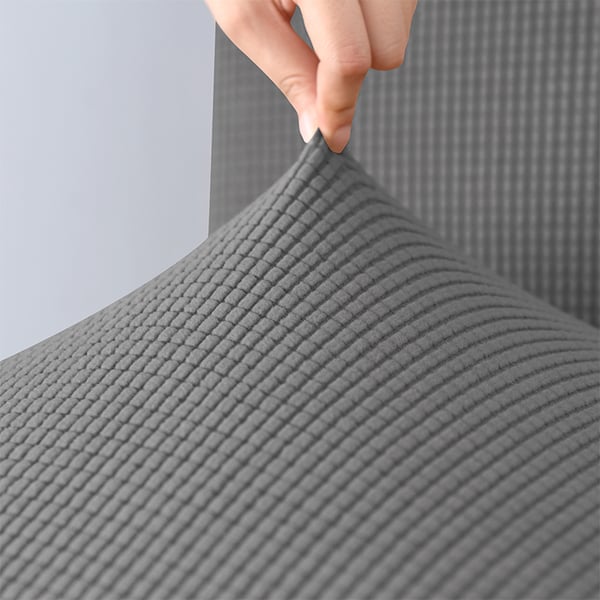 Barstolsæde jacquard mørkgrå