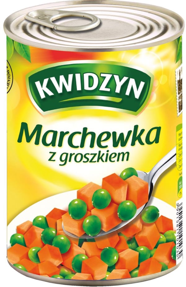 Kwidzyn Porkkanat hernekuutioilla 400 g
