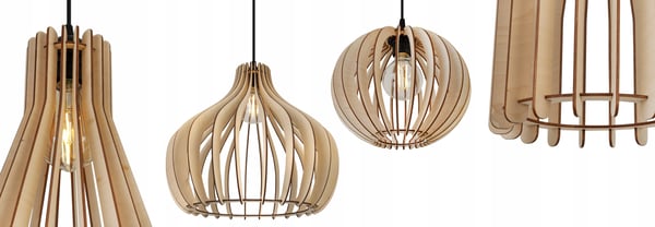 MODERN TRÄTAKLAMPA MIX LED