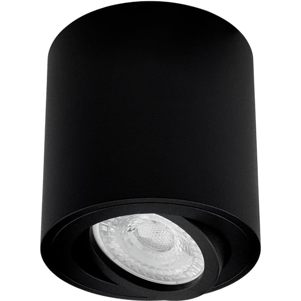 Overflademonteret HALOGEN Spot Tube Bevægelig GU10 Rund Sort 84mm AMAT-M LUMILED