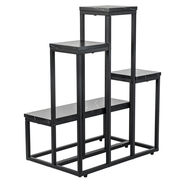 Metal blomsterstativ, 6-etagers, metal loft plantepotter, blomsterstativ