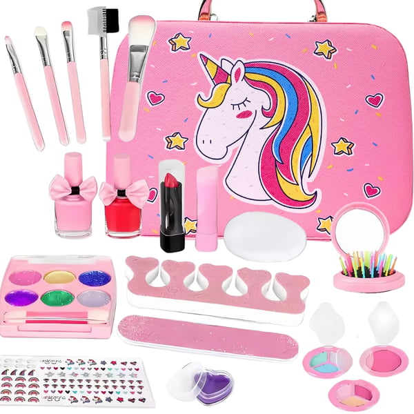 Kosmetiksæt, makeup, negle, piger, enhjørning som gave