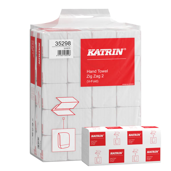 Katrin Classic 2-pakkaus pyyhkeitä, 4000 kpl, valkoinen, käsipakkaus Katrin Classic 2-pakkaus pyyhkeitä, 4000 kpl, valkoinen, käsipakkaus