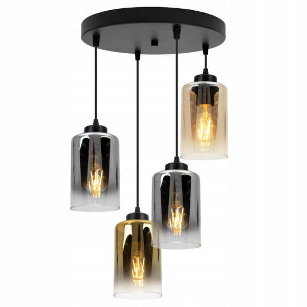 MODERNE ELEGANT HÆNGELAMPE MED GLASSKÆRM