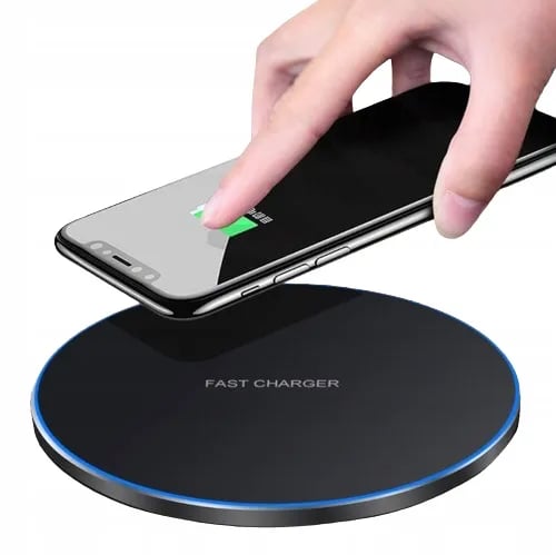 15W HURTIG INDUKTIV OPLADDER TIL ALLE TELEFONER + USB-C QI-KABEL