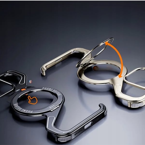 Pansrade metallisuoja iPhone 16:lle MagSafe-kiinnikkeellä titaanilla
