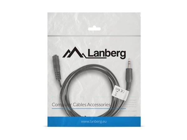 Lanberg stereo minijack - minijack M/F audiokaapeli 1,5 m