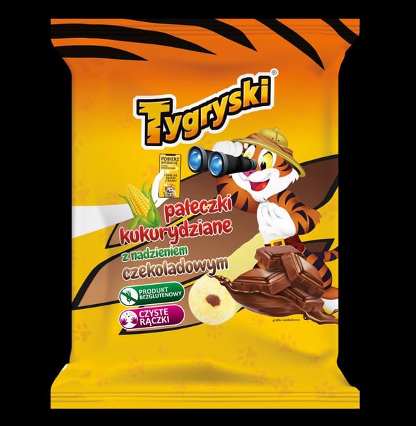 Tigers-maissitikut suklaatäytteellä 60 g