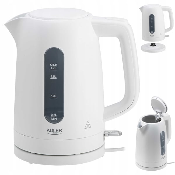 Adler AD1379w vedenkeitin valkoinen