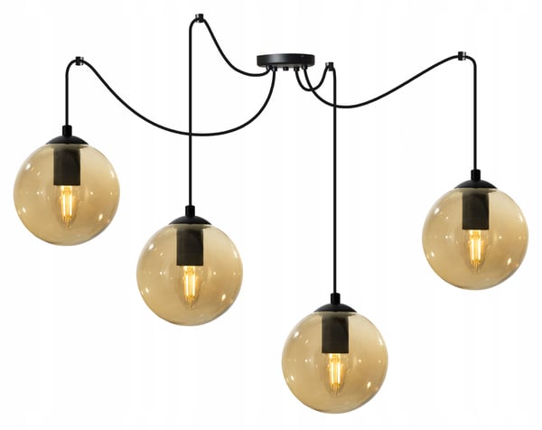 LED-lasipallohämähäkki-kattovalaisin